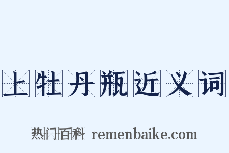 上牡丹瓶近义词是什么意思的图片